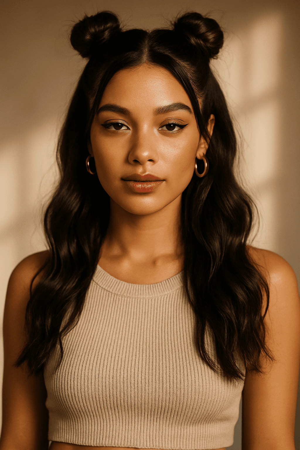 Half-Up Space Buns: The Playful, Flirty Style You Can Wear Anywhere