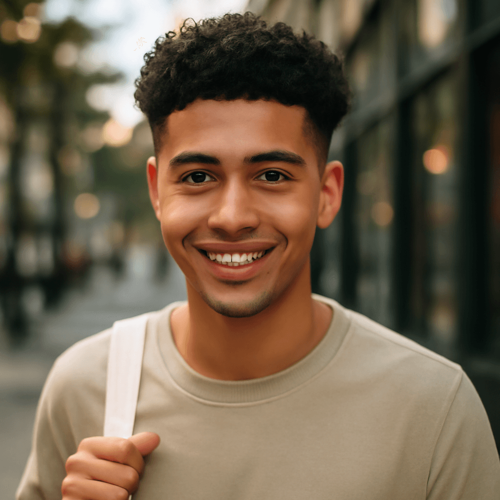 blowout low taper fade curly hair