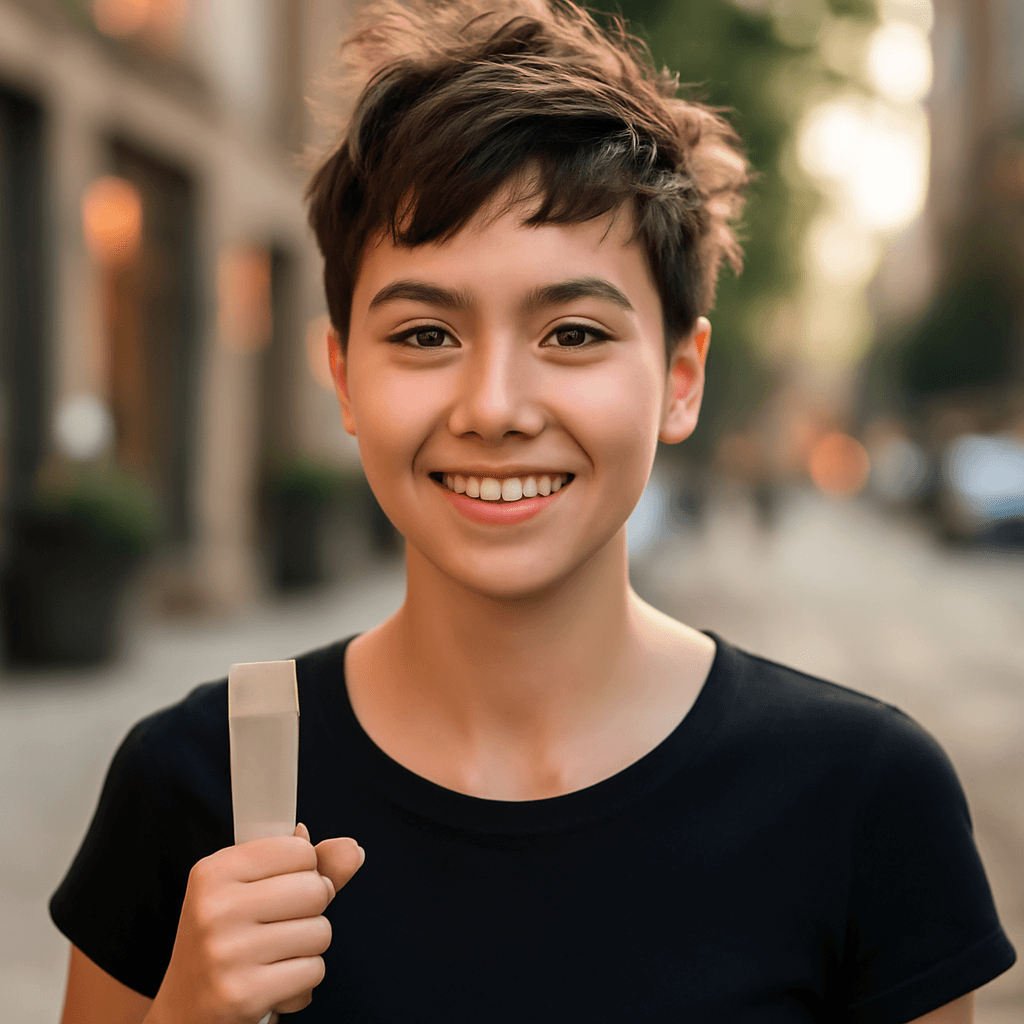 edgy messy short pixie cut